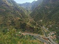 View on the mountains on the island of Madeira