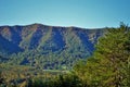 View of the mountains landscape background great smoky mountain national park Tennessee Royalty Free Stock Photo