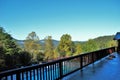 View of the mountains landscape background resort in great smoky mountain national park Tennessee Royalty Free Stock Photo