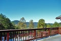 View of the mountains landscape background resort in great smoky mountain national park Tennessee Royalty Free Stock Photo