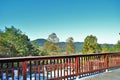 View of the mountains landscape background resort in great smoky mountain national park Tennessee Royalty Free Stock Photo