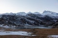 View of mountains landscape. Ercina mountain lake, Covadonga, National Park of Picos de Europa, Spain Royalty Free Stock Photo