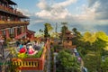 View of the mountains in Nagarkot, Nepal Royalty Free Stock Photo