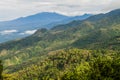 View of mountains in Panama, Baru volcano in the backgrou Royalty Free Stock Photo