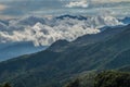 View of mountains in Panama, Baru volcano in the backgrou Royalty Free Stock Photo