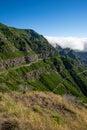 View of the mountains and rocks in Madeira island, Portugal Royalty Free Stock Photo