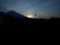 View of the mountains with sunlight, an extraordinarily beautiful view