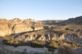 View on the mountains of the Tabernas desert.Almeria,Spain Royalty Free Stock Photo