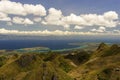 View from mountains to the tropical sea