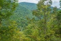 View of the Mountains from the Top of Crabtree Falls Royalty Free Stock Photo