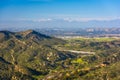 View of mountains from Top of the World, in Laguna Beach Royalty Free Stock Photo