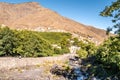 View at the Mountains town Imlil in High Atlas, Morocco