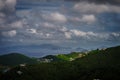 View of the mountin, sea and sky in St Thomas, US Virgin Islands