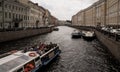 View of the Moyka River in St. Peterburg