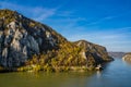 Mraconia monastery on Romanian side of Danube river Djerdap gorge Royalty Free Stock Photo