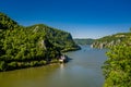 Mraconia monastery on Romanian side of Danube river Djerdap gorge Royalty Free Stock Photo