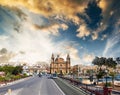 View on Msida Parish Church in Valletta