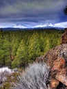 The view of Mt Bachelor and the three sisters from three creeks road Sisters Oregon