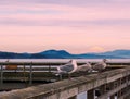 View on Mt. Baker from Sidney, Vancouver Island, Canada Royalty Free Stock Photo
