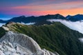 Mt Tsubakuro in the Japan Northern Alps