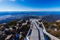 View from Mt Wellington over Hobart Tasmania Australia Royalty Free Stock Photo