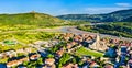 Svetitskhoveli Cathedral and Jvari Monastery in Mtskheta, Georgia Royalty Free Stock Photo