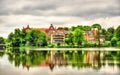 View of Muhlenteich, Mill Pond in Lubeck - Germany Royalty Free Stock Photo