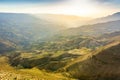 View on the Mujeb Valley, Jordan, from Moujib Panorama viewpoint. located on the Kings Highway 35