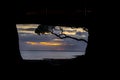 View through silhouette opening