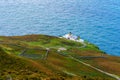 Mull of Kintyre Lighthouse, in the Kintyre peninsula Royalty Free Stock Photo