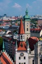 View of Munich city, Heilig Geist Kirche Church of the Holy Spirit Royalty Free Stock Photo