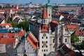 View of Munich city, Heilig Geist Kirche Church of the Holy Spirit Royalty Free Stock Photo