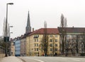 View of Munich from CorneliusbrÃÂ¼cke, Germany, Bavaria Royalty Free Stock Photo