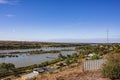 The view of Murray River from the lookout point of Mannum in South Australia, Australia.