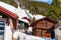 View of Murren Village in sunny day Royalty Free Stock Photo