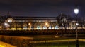 Musee d Orsay in Paris at night Royalty Free Stock Photo