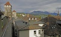 View from Musegg Wall in city Luzern