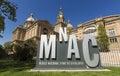 View of the Museu Nacional d`Art de Catalunya. MNAC is the national museum of Catalan visual art located in Barcelona, Catalonia,