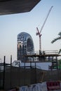 View of a Museum of the future on last stages of construction. Dubai,UAE. Outdoors Royalty Free Stock Photo