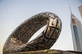 View of a Museum of the future on last stages of construction. Dubai,UAE Royalty Free Stock Photo