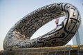 View of a Museum of the future on last stages of construction. Dubai,UAE Royalty Free Stock Photo