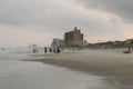 View of Myrtle beach in a misty day Royalty Free Stock Photo