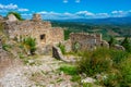 View of Mystras archaeological site in Greece Royalty Free Stock Photo