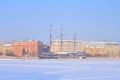 View of Mytninskaya quay on Petrograd side