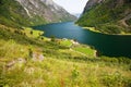 View on Naeroyfjord in Norway Royalty Free Stock Photo