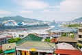 Nagasaki city view from Glover Garden in Japan Royalty Free Stock Photo