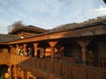 View of Naggar castle manali attraction Royalty Free Stock Photo