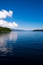 View of Nahuel Huapi Lake from Bahia Mansa beach Royalty Free Stock Photo