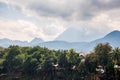 View of the Nam Khan river, Luang Prabang, Laos. Copy space for Royalty Free Stock Photo