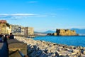 View of Naples seafront Francesco Caracciolo. Naples, Italy.